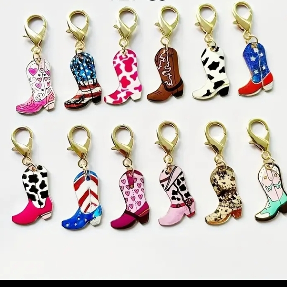 ☃️⛄☃️Cowboy Boot Charms..Pick The Number You Want - Picture 2 of 4